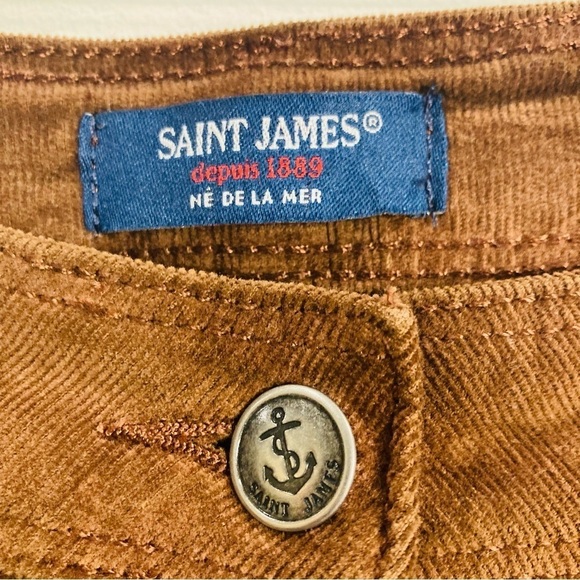 SAINT JAMES Sz 8 Babycord Corduroy Slim Fitting  Pants - Picture 7 of 9